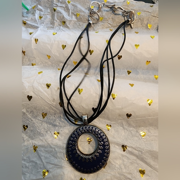 Premier design dual-tone pendant. I added a necklace but not price - Picture 1 of 8